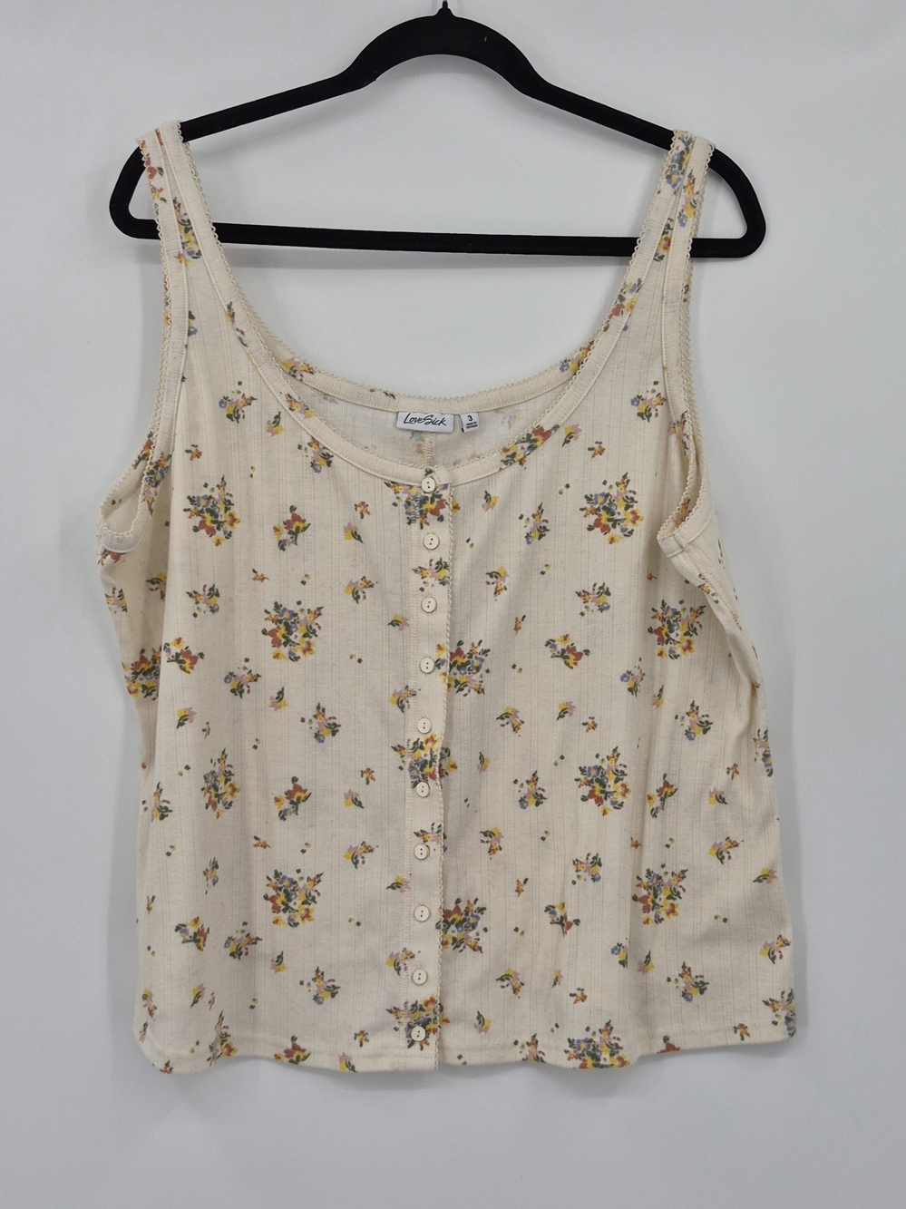 Lovesick Torrid Boho Floral Tank Top Cami Cottagecore Size 3 Vintage Style